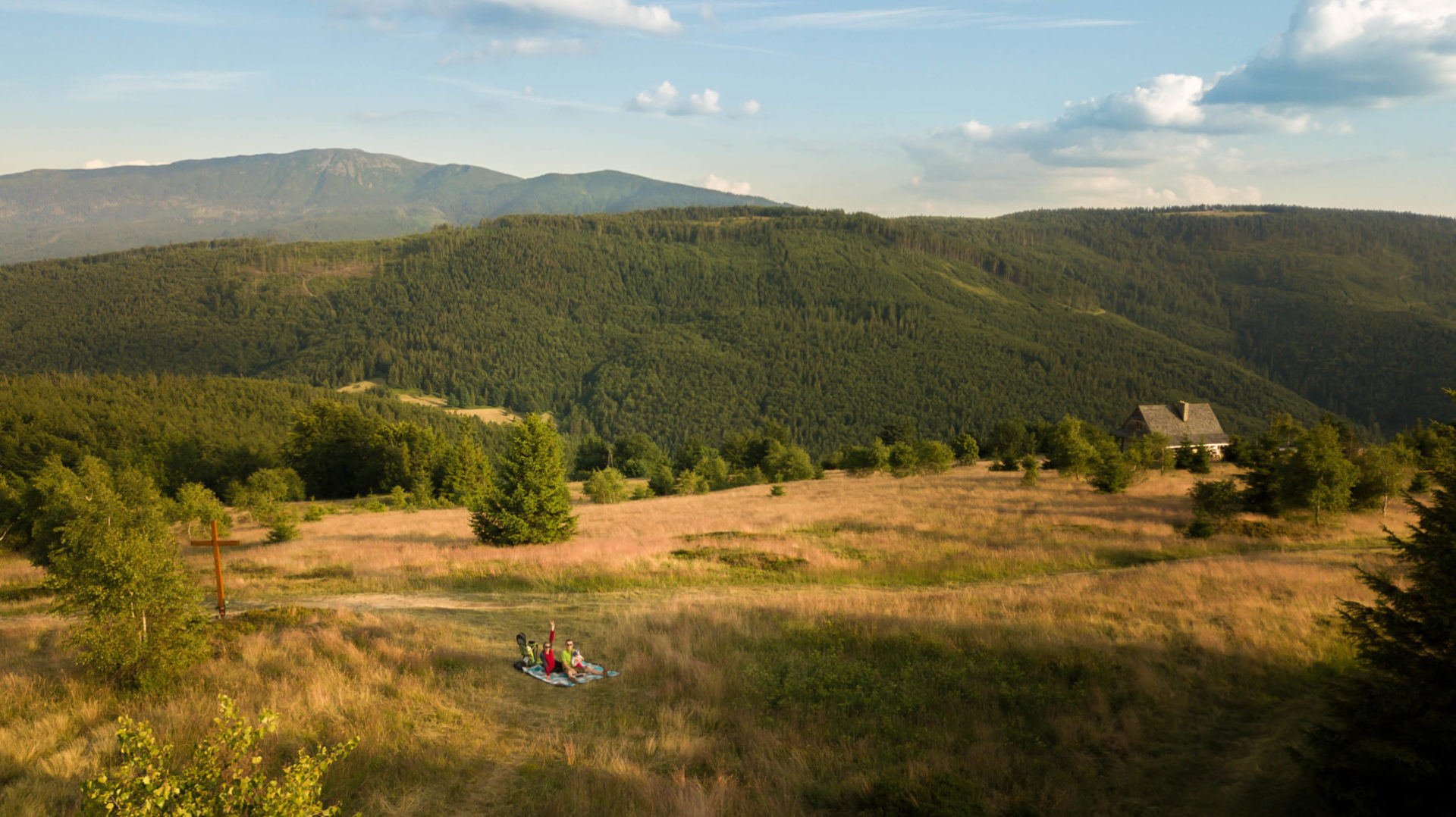 Beskidek, zdjęcie z drona, Babia Góra, Beskid Żywiecki